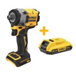 Гайковерт ударный аккумуляторный бесщёточный DeWALT DCF922N+DCB183