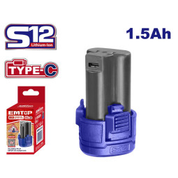 Аккумулятор EMTOP EBPK12153 S12 1.5Ah