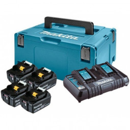 Набор аккумуляторов Makita LXT (BL1860Bx4, DC18RD, Makpac 3)